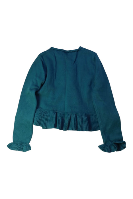 A Green Cardigans from Mayoral in size 8Y for girl. (Back View)