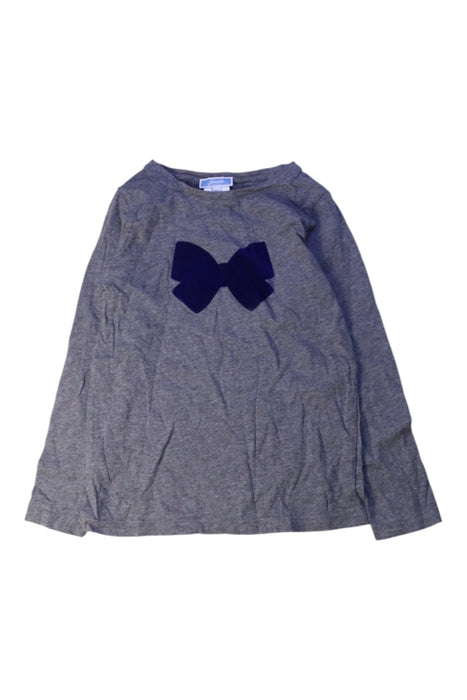 A Grey Long Sleeve Tops from Jacadi in size 6T for girl. (Front View)
