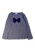 A Grey Long Sleeve Tops from Jacadi in size 6T for girl. (Front View)