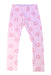 A Pink Leggings from Seed in size 3T for girl. (Front View)