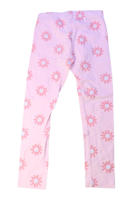 A Pink Leggings from Seed in size 3T for girl. (Back View)
