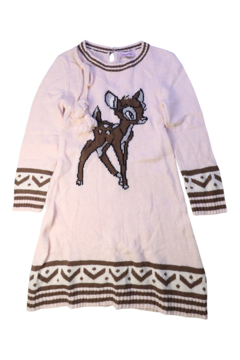 A Pink Sweater Dresses from Monnalisa in size 8Y for girl. (Front View)