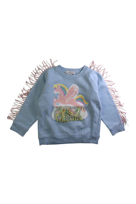 A Blue Crewneck Sweatshirts from Stella McCartney in size 4T for girl. (Front View)