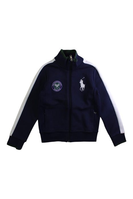 A Navy Lightweight Jackets from Polo Ralph Lauren in size 7Y for boy. (Front View)