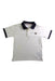 A White Short Sleeve Polos from Moncler in size 8Y for boy. (Front View)