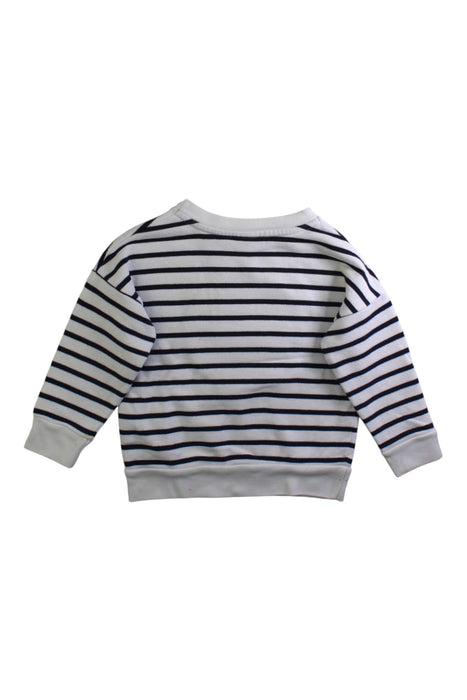 A Navy Crewneck Sweatshirts from Petit Bateau in size 3T for boy. (Back View)