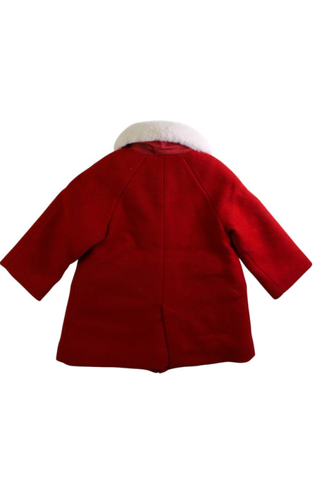 A Red Coats from Jacadi in size 2T for girl. (Back View)