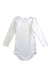 A White Long Sleeve Bodysuits from Petit Bateau in size 12-18M for neutral. (Front View)