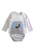 A Grey Long Sleeve Bodysuits from Seed in size 12-18M for boy. (Front View)