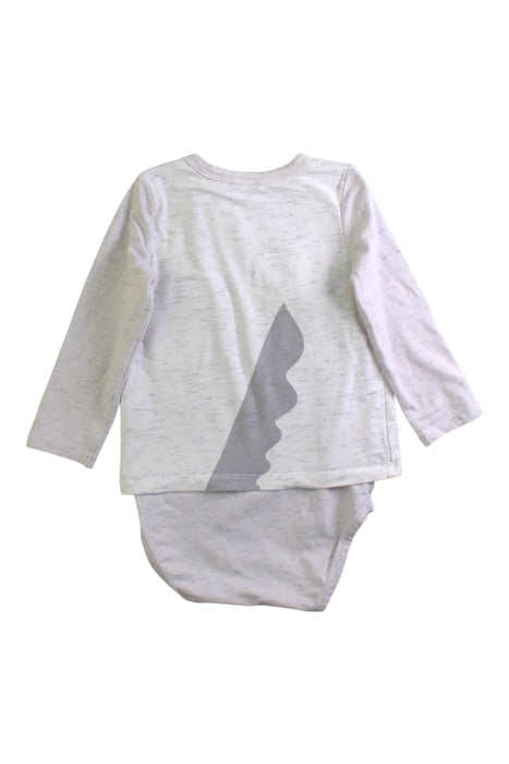 A Grey Long Sleeve Bodysuits from Seed in size 12-18M for boy. (Back View)