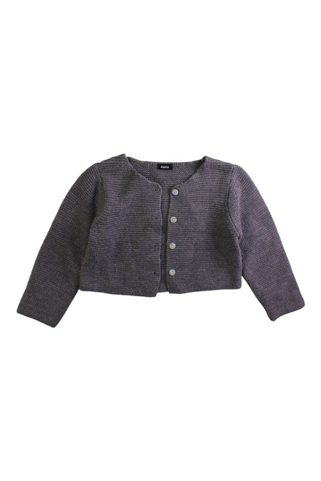 A Grey Cardigans from Aosta in size 12-18M for girl. (Front View)