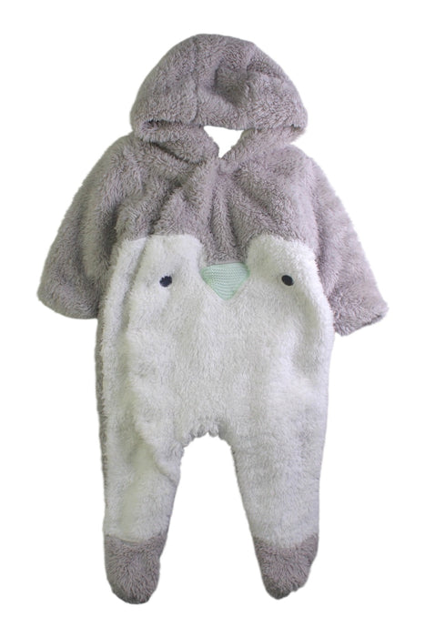 A Taupe Long Sleeve Bodysuits from Mothercare in size 3-6M for boy. (Front View)