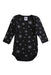A Black Long Sleeve Bodysuits from Petit Bateau in size 3-6M for boy. (Front View)