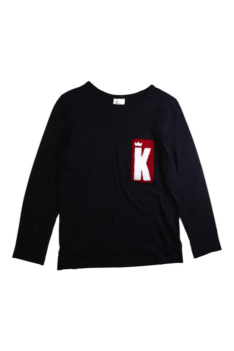 A Black Long Sleeve T Shirts from Kingkow in size 12Y for girl. (Front View)