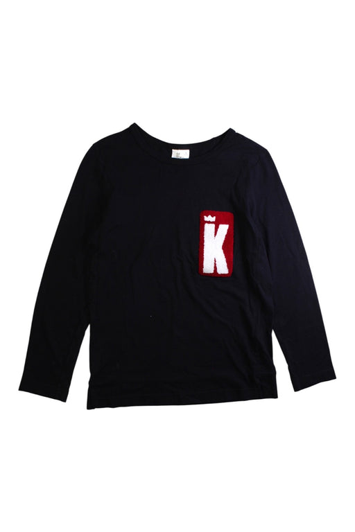 A Black Long Sleeve T Shirts from Kingkow in size 12Y for girl. (Front View)