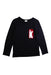 A Black Long Sleeve T Shirts from Kingkow in size 12Y for girl. (Front View)