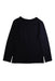 A Black Long Sleeve T Shirts from Kingkow in size 12Y for girl. (Back View)