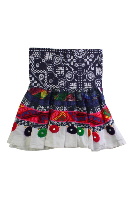 A Multicolour Short Skirts from Desigual in size 9Y for girl. (Front View)