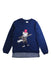 A Blue Crewneck Sweatshirts from Kingkow in size 10Y for girl. (Front View)