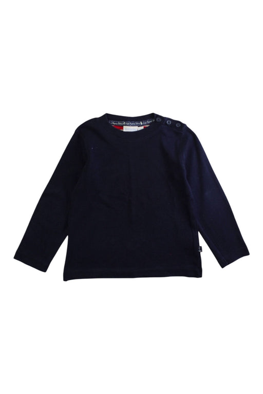 A Navy Long Sleeve Tops from Jojo Maman Bébé in size 5T for boy. (Front View)