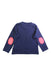 A Navy Long Sleeve Tops from Jojo Maman Bébé in size 5T for boy. (Back View)