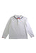 A White Long Sleeve Polos from Jacadi in size 6T for girl. (Front View)