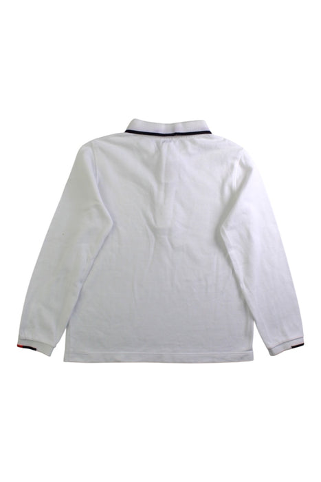 A White Long Sleeve Polos from Jacadi in size 6T for girl. (Back View)