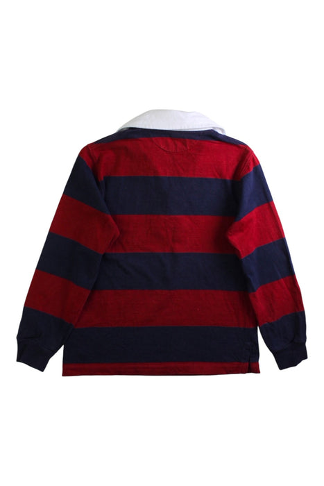 A Red Long Sleeve Polos from Polo Ralph Lauren in size 6T for boy. (Back View)