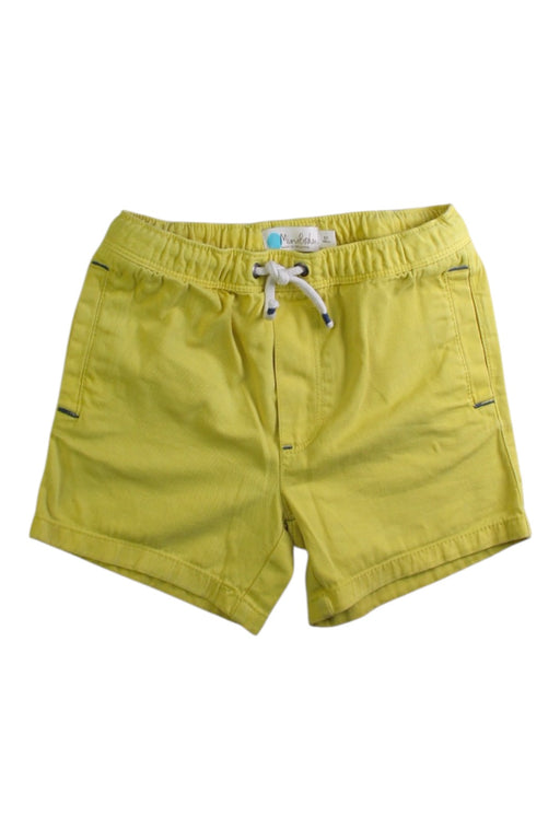 A Yellow Shorts from Boden in size 5T for boy. (Front View)