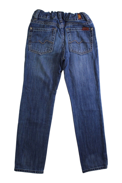 A Blue Jeans from 7 For All Mankind in size 6T for boy. (Back View)