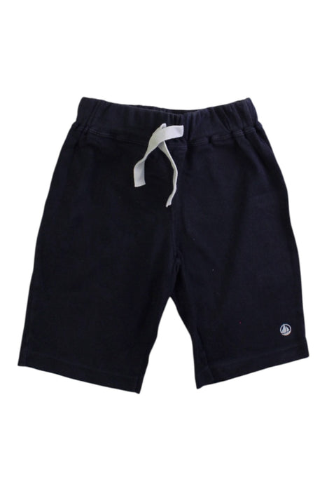 A Navy Shorts from Petit Bateau in size 5T for boy. (Front View)