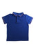 A Blue Short Sleeve Polos from Jacadi in size 6T for boy. (Front View)