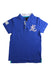 A Blue Short Sleeve Polos from Shanghai Tang in size 4T for boy. (Front View)