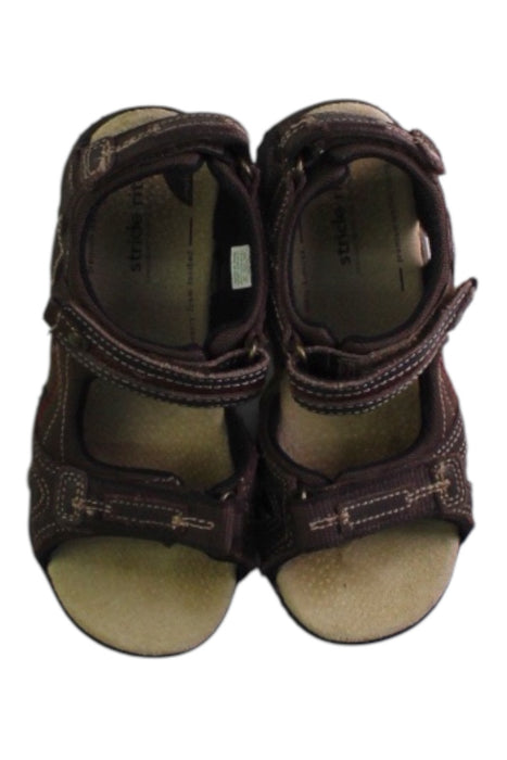 A Brown Sandals from Stride Rite in size 6T for boy. (Back View)