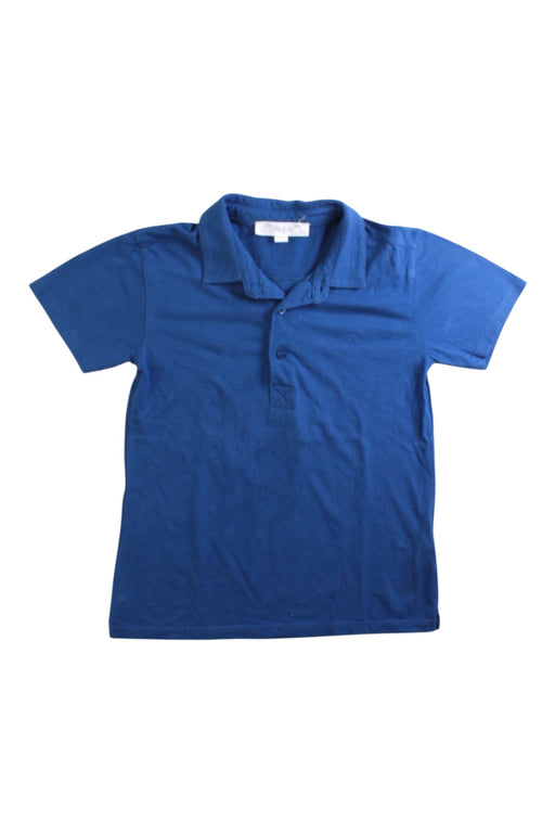 A Blue Short Sleeve Polos from Chateau de Sable in size 6T for boy. (Front View)