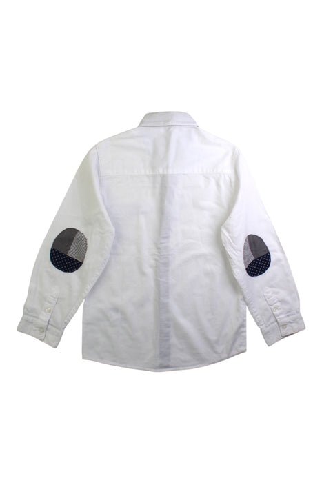 A White Long Sleeve Shirts from Mayoral in size 5T for boy. (Back View)