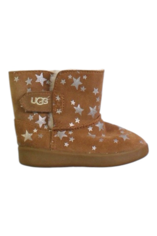 A Brown Booties from UGG in size 12-18M for girl. (Front View)