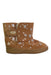 A Brown Booties from UGG in size 12-18M for girl. (Front View)