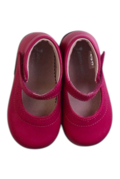 A Pink Flats from Jacadi in size 12-18M for girl. (Back View)