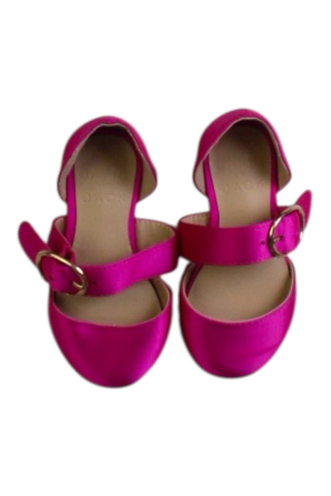 A Pink Flats from Janie & Jack in size 18-24M for girl. (Back View)