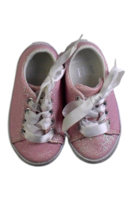 A Pink Sneakers from Janie & Jack in size 18-24M for girl. (Back View)