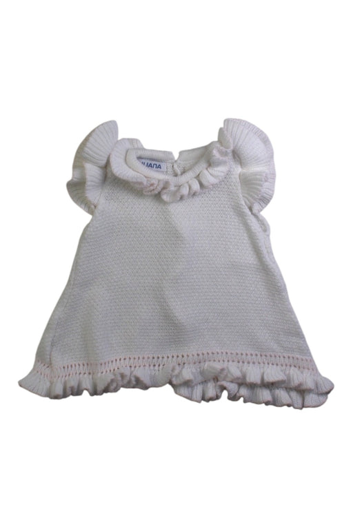 A White Sweater Dresses from Juliana in size 3-6M for girl. (Front View)