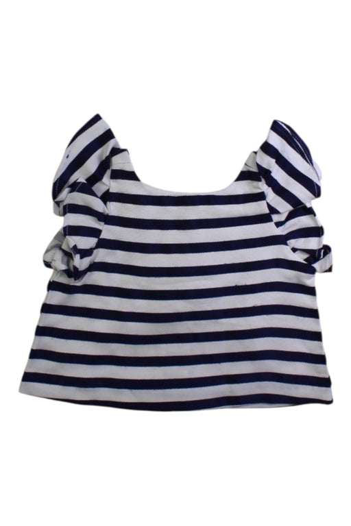 A Blue Short Sleeve Tops from Janie & Jack in size 3-6M for girl. (Front View)