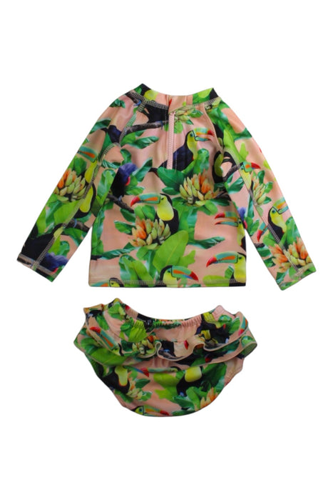 A Multicolour Swim Sets from Molo in size 3-6M for girl. (Back View)