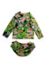 A Multicolour Swim Sets from Molo in size 3-6M for girl. (Back View)