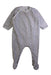 A White Onesies from Petit Bateau in size 6-12M for girl. (Front View)