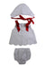 A White Shorts Sets from Juliana in size Newborn for girl. (Back View)