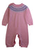 A Pink Long Sleeve Rompers from Rachel Riley in size 3-6M for girl. (Front View)