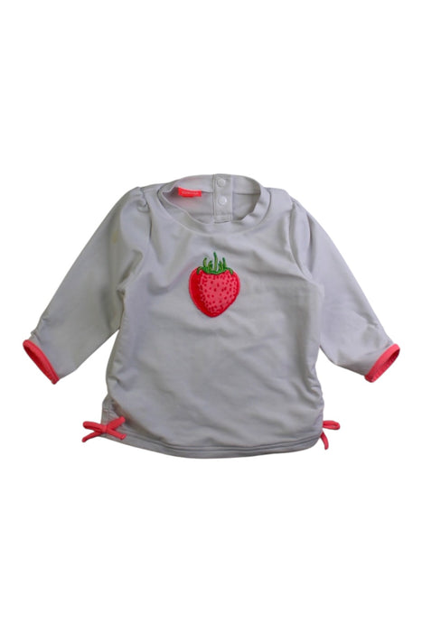 A White Rash Guards from Sunuva in size 6-12M for girl. (Front View)