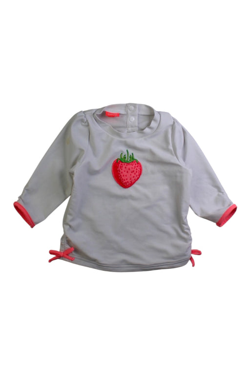 A White Rash Guards from Sunuva in size 6-12M for girl. (Front View)